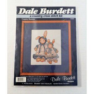 Dale Burdett Country Bunnies Counted Cross Stitch Kit 1989 CK2007 NEW